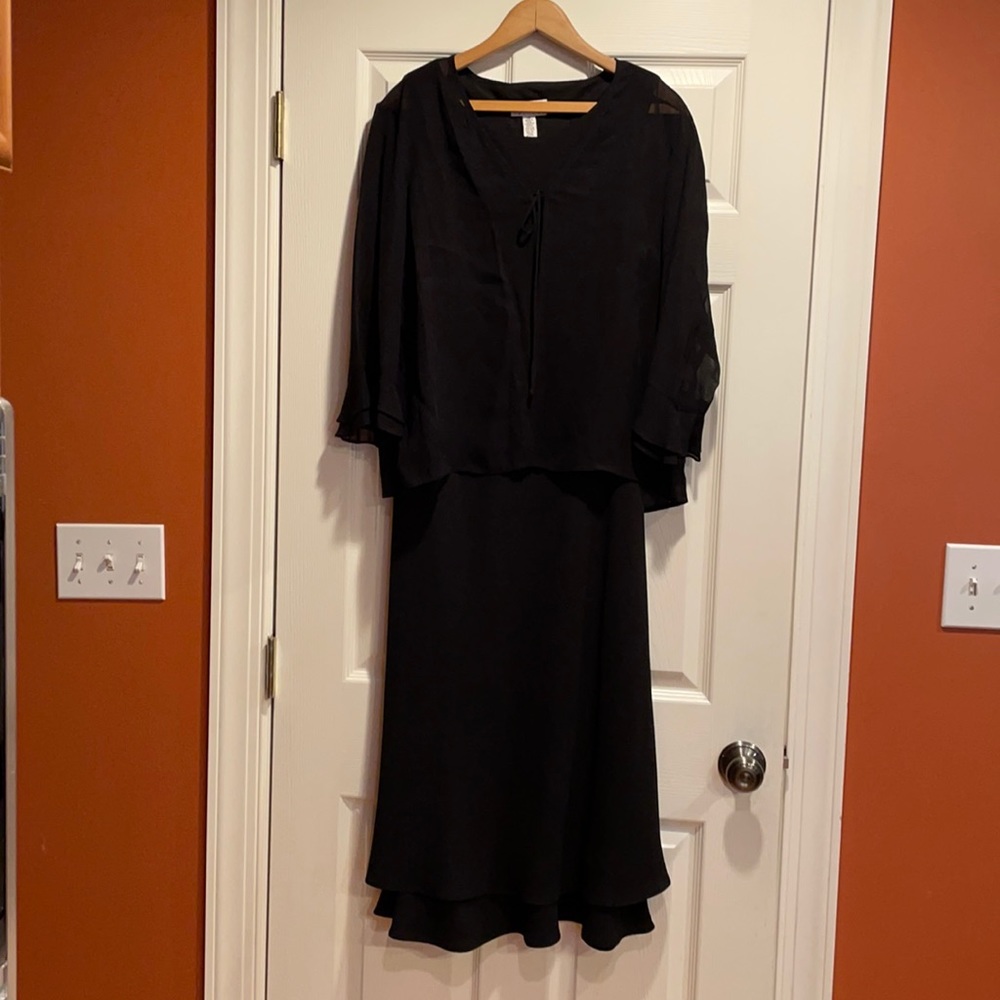 Talbots Petites Dress with Sheer Jacket Size 12